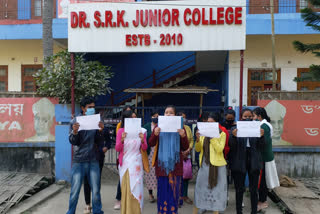 protest-against-principal-of-srk-junior-college-of-nagaon