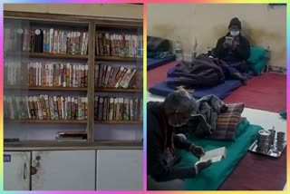 Library with rain shelter in Ganesh Nagar in delhi