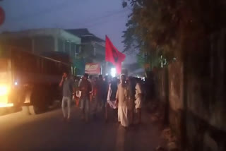 LDF Rally in Nilamppor  LDF rallly news  local body election in Nilampoor News  നിലമ്പൂരിനെ ചെങ്കടലാക്കി എൽഡിഎഫ് റാലി  എൽഡിഎഫ് നിലമ്പൂർ വാർത്തകൾ