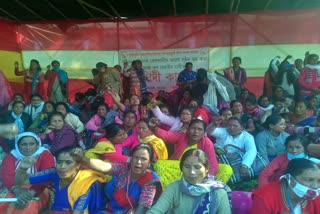 protest against microfinance at dispur last gate in guwahati