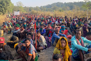 tribals on protest
