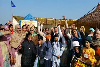 women-farmers-reached-to-free-shambhu-toll-plaza-in-ambala