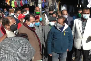 suresh bhardwaj inspects lower bazar