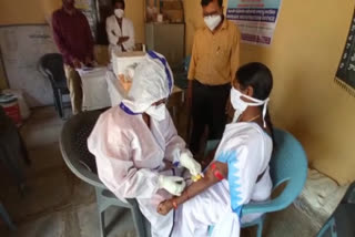 icmr collects samples from people in nalgonda district