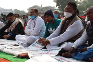 protests against agricultural law and caa in gaya