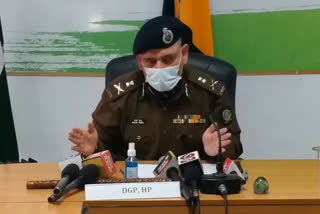 Press conference of Himachal Director General of Police Sanjay Kundu in Mandi