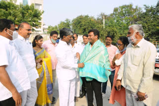 deputy speaker met Jakkula Maheshwar Reddy, the newly elected Vice-Chairman of the Cantonment Board