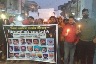 tribute paid to martyred farmers in hari nagar badarpur