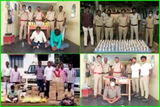 illegal liquor and gutka seized in ap