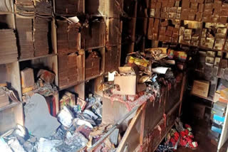 Fire in a shop in Chachyot Village due to short circuit