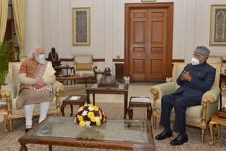 Prime Minister Narendra Modi met President ramnath kovind