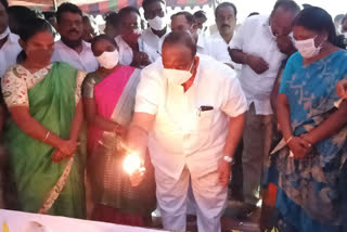 MLA Satish Kumar laid the foundation stone for the construction of the check dams