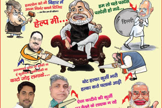 Poster war in Bihar