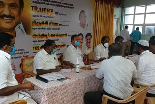 DMK D.R.Balu-led election manifesto team is seeking feedback from theni people