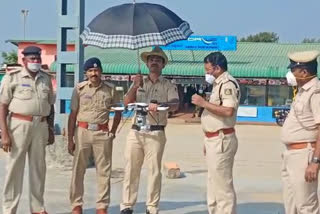 Drone fly from the Police Department in Rabindranath Tagore Beach