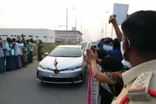 People bid farewell to Andhra high court judge