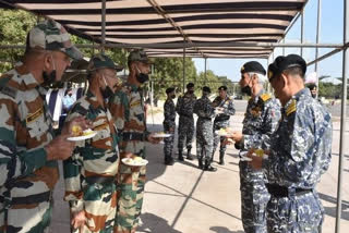 Navy Chief visits INS Dwarka; reviews security aspects