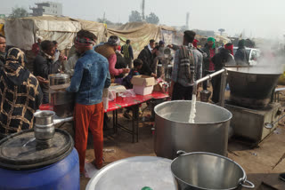 Coffee Machines at singhu Border