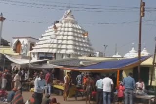 Devotees worship Lord Baladev jew on the first day of new year in Kendrapara