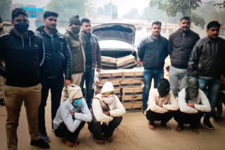 four accused arrested for smuggling liquor