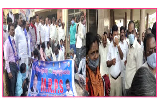 Dalit groups protest against adoni murder case