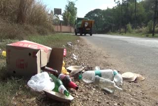 udupi people dumping garbage on road side