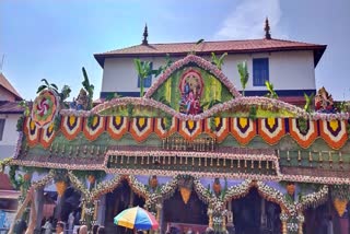 Special Decoration to Dharmasthala Temple: Decorating with flowers, fruits and vegetables