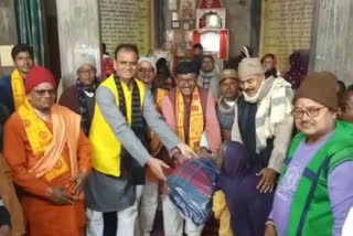 blanket distribution in lakhisarai