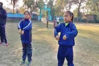 Physical Training in amguri assam etv bharat news