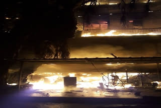 Fire breaks out in Harley Davidson showroom in New De