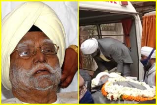 Buta Singh dead body was taken from his residence Jangpura of Delhi