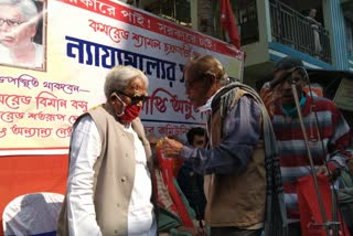 Biman Basu attack on trinamool for saying central leaders outsider