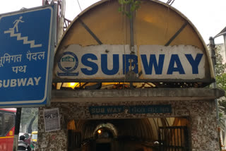 Road crossing subway in west delhi deteriorated