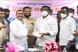 tours and travels felicitation to transport minister puvvada ajay kumar in hyderabad