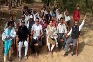 akaltara-tehsil-advocates-association-on-strike
