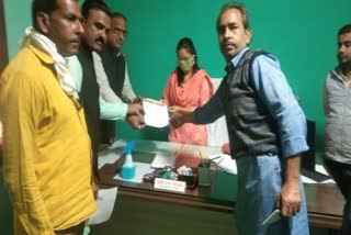 BJP board president submitting memo