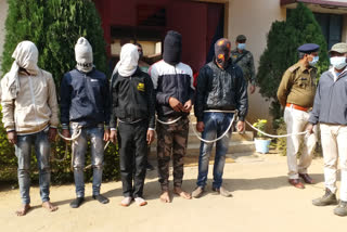 9 members of battery thief gang arrested in Ramgarh