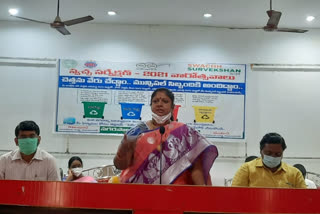 Awareness seminar on wet and dry garbage was held at New Ambedkar Bhavan in Nizamabad city