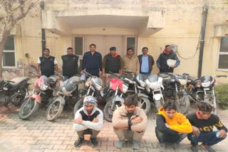 Faridabad police arrested vehicle thief gang