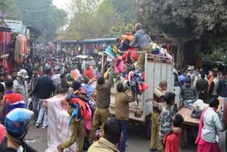 अतिक्रमण हटाने के दौरान हुआ हंगामा.