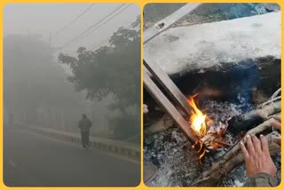 Noida: Triple attack of rain, cold, fog, close to AQI 400