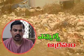 gosha mahal, mla rajasingh, dump on road sides