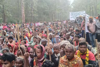 tribals protest