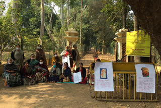 Demonstration of "Alapini Mahila Samiti"