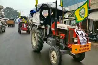 rewari farmers tractor rally