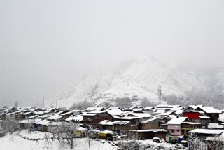 Snowfall in Jammu kashmir