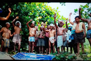 Half-naked display to give tribals rails in the Reserve Forest