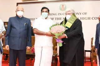 Madras HC chief justice taking oath ceremony