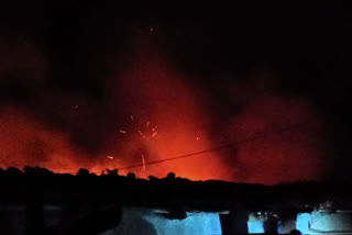 a house burnt in fire accident at rampur kalan in kamareddy district