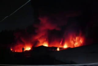 Fire broke out at a factory in Indore's Shankar Bagh